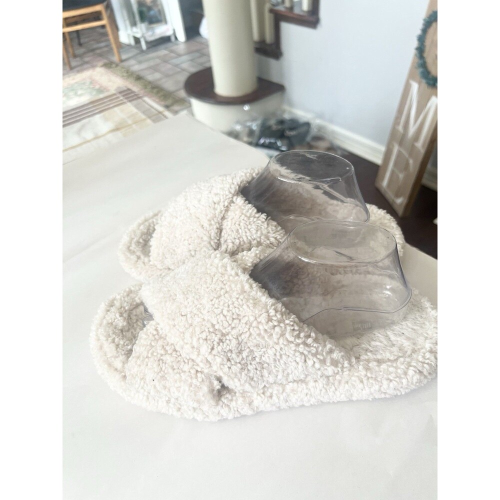 Fitflop curly shuv shearling slippers slider SIZE US 9 cream ivory  comfy